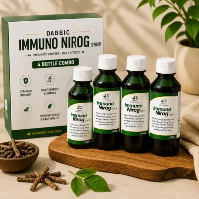 Dabbic Immuno Nirog Syrup 4 Bottle Combo