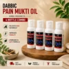 Dabbic Pain Mukti Oil 4 Bottle Combo herbal massage oil